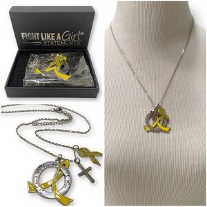 FLAGOG, Fight Like a Girl, It Came We Fought, Endometriosis, Charm Necklace